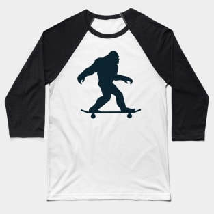 Bigfoot Skateboard Baseball T-Shirt